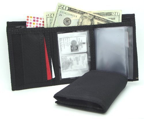 Trifold Wallet, Inside ID, Men's, Black