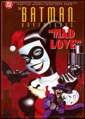 Batman Advantures Mad Love - PHOTO MAGNET 2 1/2" x 3 1/2"