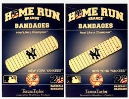 Bandages 20ct Box Home Run Brands -new York Yankees