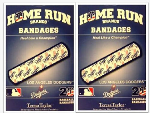 Bandages 20ct Box Home Run Brands - LA Dodgers