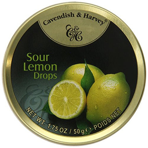 Lemon Fruit Drops in Tin, 1.75 oz
