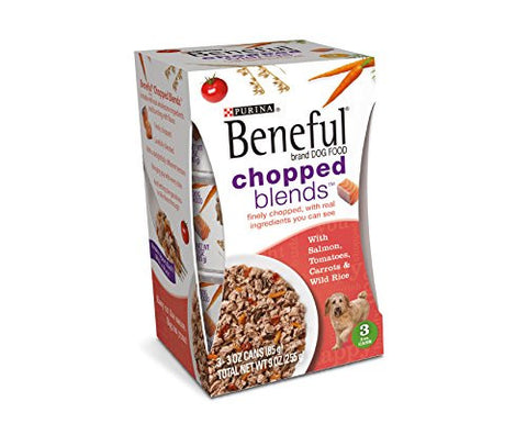 Beneful Chopped Blends with Salmon, Tomato, Carrots, & Wild Rice 3 oz