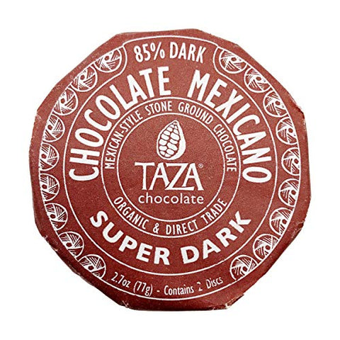 Taza Chocolate Mexicano Super Dark 85% Discs (2.7oz)