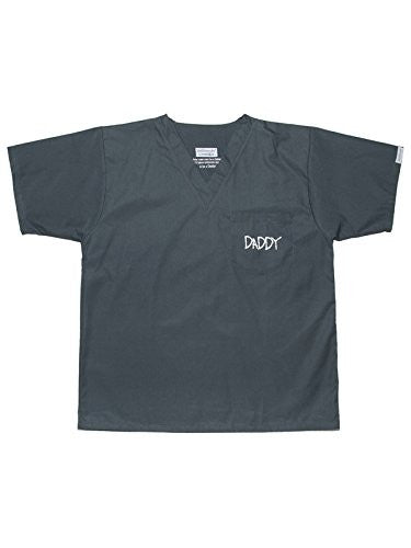 "I'm the Daddy" Scrubs (XXL, Grey Edgy)