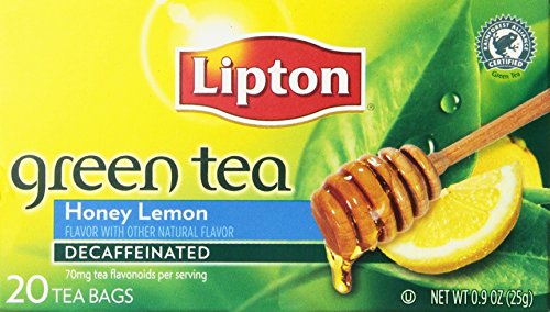 Decaf Green with Honey and Lemon Tea, 20's