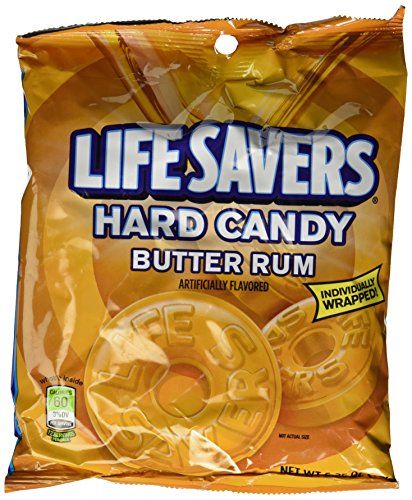 Life Savers Candy Butter Rum Peg Bag 6.25 Oz (Individual)