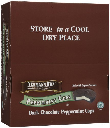 Newman's Own Organics Dark Chocolate Peppermint Cups, 1.2 oz