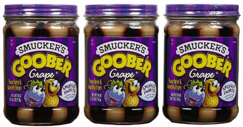 Smucker's Goober Consumer, Grape, 18 oz