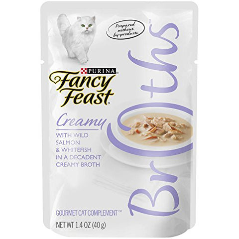 Fancy Feast Broths Creamy Salmon Whitefish 1.4 oz