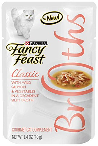 Fancy Feast Broths Salmon Vegetable 1.4 oz
