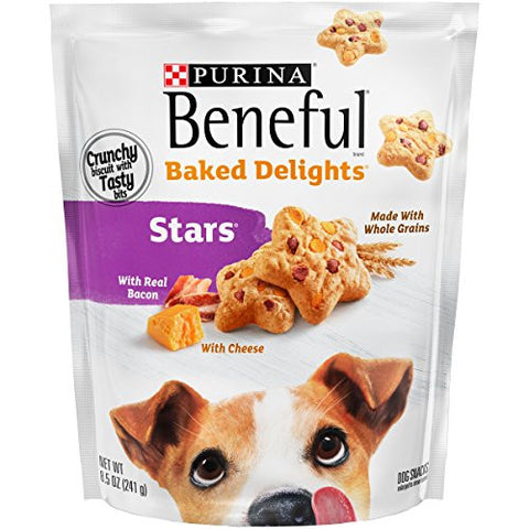 Beneful Baked Delights Bacon Cheese Stars 8.5 oz