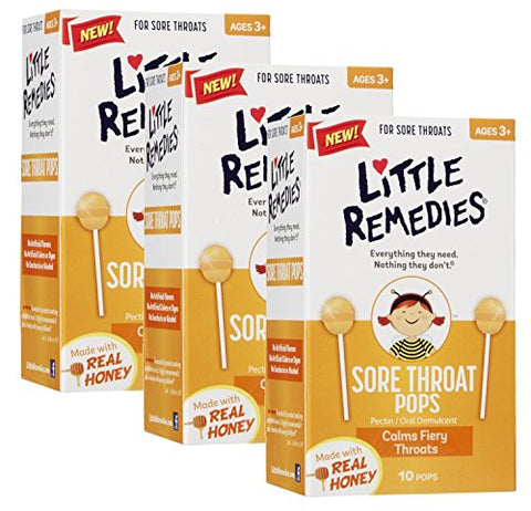 MedTech Little Remedies - Little Colds Sore Throat Pops 10 ct