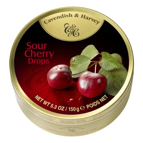 EURO- AMERICAN BRANDS, CAVENDISH & HARVEY CHERRY FRUIT TIN 5.3OZ