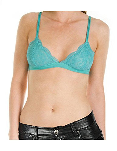 Anemone Women's Lace Bralette (2 Pack),Small/Medium,Light Teal