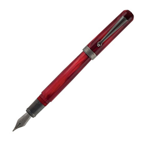 Delta Serena Red Fountain Pen - Medium Nib
