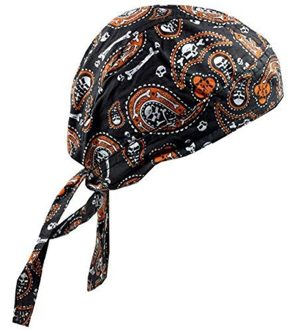 Danbanna Deluxe: Skull Paisley Orange