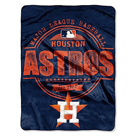 Houston Astros MLB "Structure" Micro Raschel Throw 46”x 60”