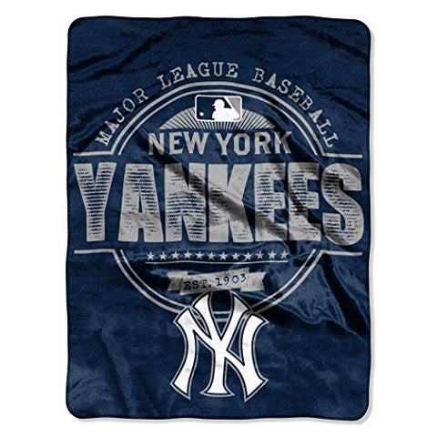 New York Yankees MLB "Structure" Micro Raschel Throw 46”x 60”