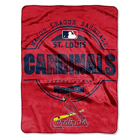 St. Louis Cardinals MLB "Structure" Micro Raschel Throw 46”x 60”