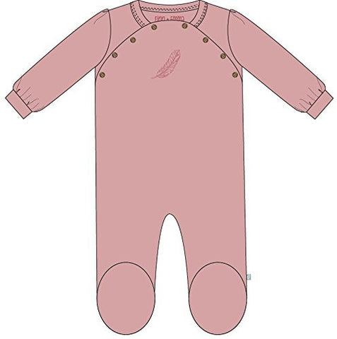 Bridal Rose Footie, Girl 9-12m