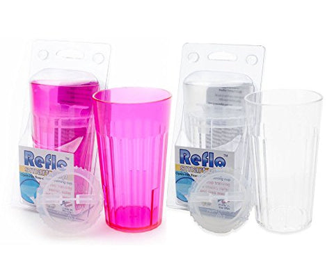Red Violet And Clear Reflo Smart Cup