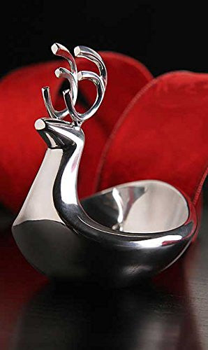 Nambe Christmas Tidbit Bowl Reindeer