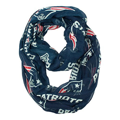 NFL New England Patriots Sheer Infinity Scarf