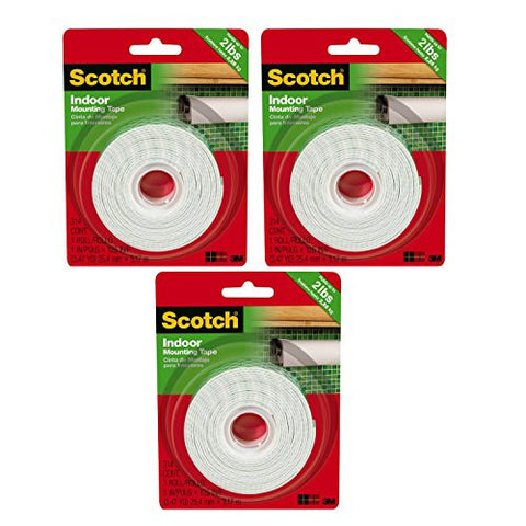 3M Scotch Heavy Duty Mounting Tape, 1-Inch by 125-Inch