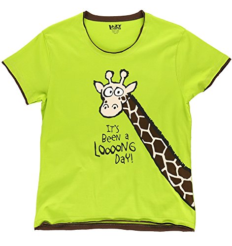 LazyOne Women's Capri Sets (Large, Giraffe Shirt)