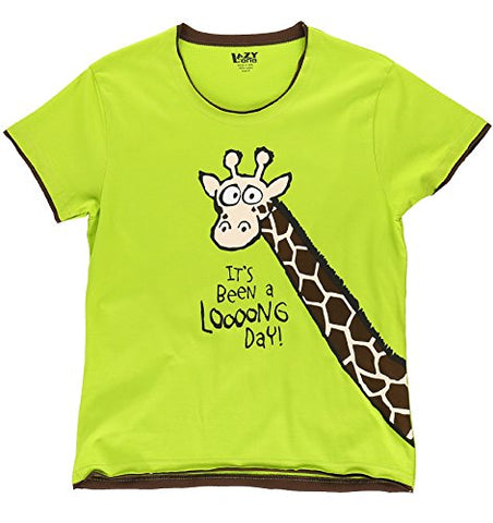 LazyOne Women's Capri Sets (Large, Giraffe Shirt)