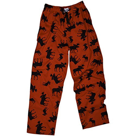 Lazy One Classic Moose - 715, Unisex PJ Pant, XS