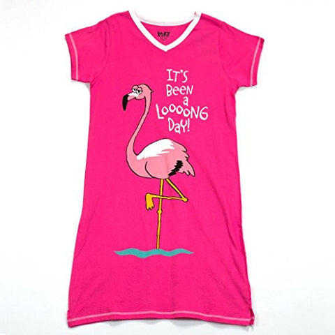 Lazy One It's Been A Looong Day Flamingo - 134, Nightshirt, S - M