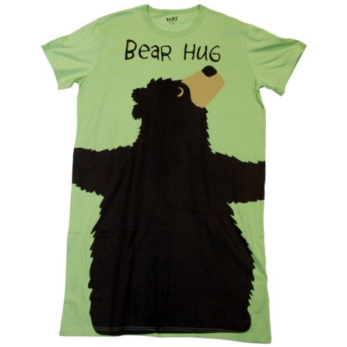 Lazy One  Nightshirts, Bear Hug, Green