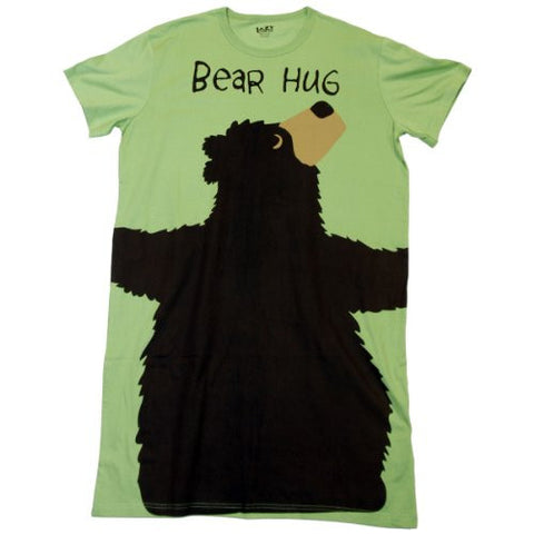 Lazy One  Nightshirts, Bear Hug, Green