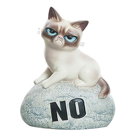 Grumpy Cat Rock Figurine "NO"