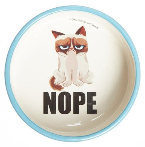 Grumpy Cat Food Bowl- "Nope"