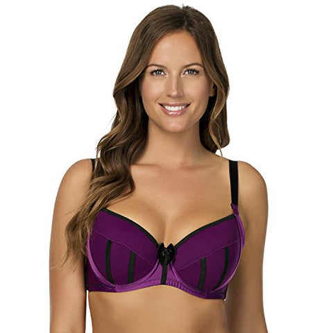 Charlotte Padded Bra 36DD, Purple Wine Black (not in pricelist)