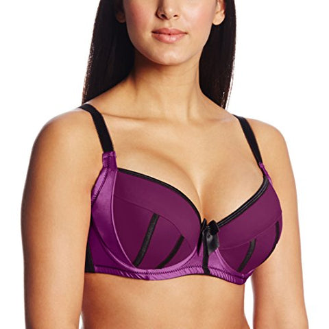 Charlotte Padded Bra 36G, Purple Wine Black (not in pricelist)