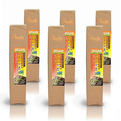 Organic Vegan Habanero Pink Salt Caramels 2.8 oz.