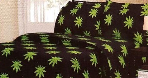 Regal Comfort Pot Leaf Print Sheet Sets - Full