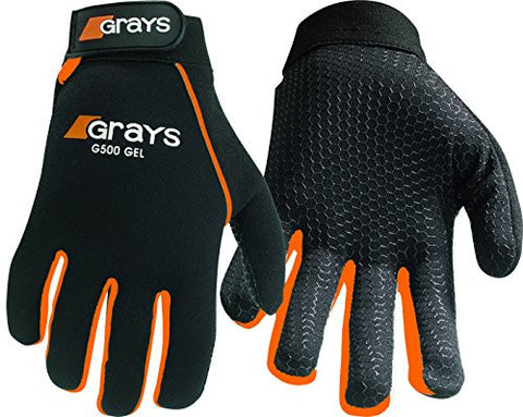 G500 Gel Gloves, Pair, Black/Orange, Medium