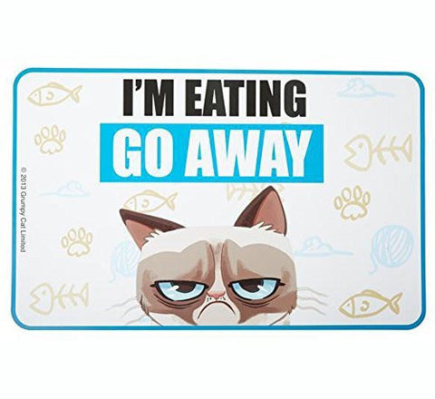 Grumpy Cat Food Mat "I'm Eating Go Away"