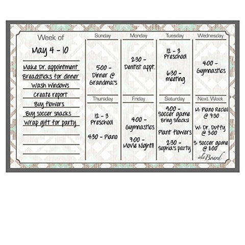 Weekly Calendar Magnet Tribal