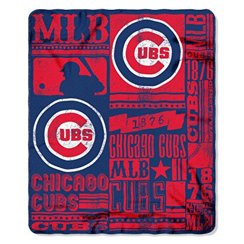 Chicago Cubs MLB "Strength" Fleece Throw, 50”x 60”