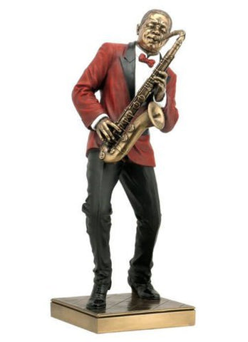 Jazz Band -Saxophone Player, Cold Cast Bronze, L4 3/8, W4 7/8, H11 3/8