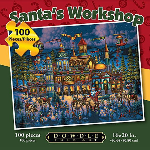 Santa's Workshop 100 Piece Puzzle
