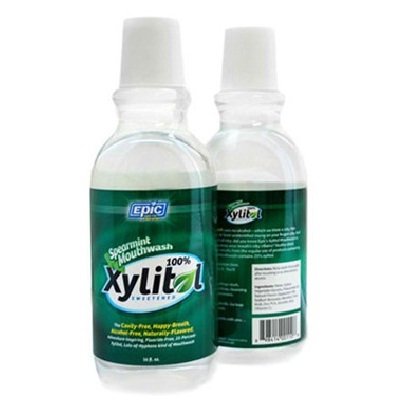 Epic Dental Xylitol Sweetened, Spearmint Mouthwash, 16 oz