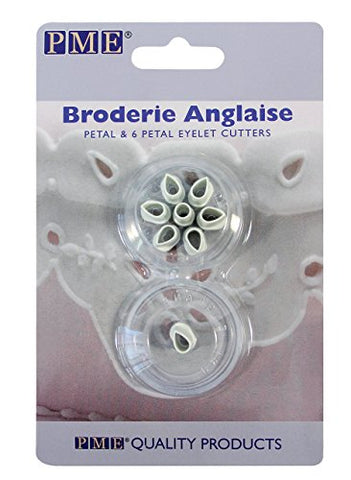 PME Broderie Anglaise Petal & 6 Petal Eyelet Cutters - Set of 2
