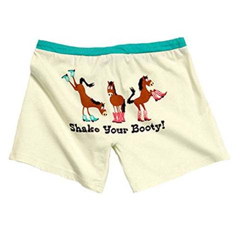Lazy One Women's Comical Boxers, Shake Your Booty!, XL