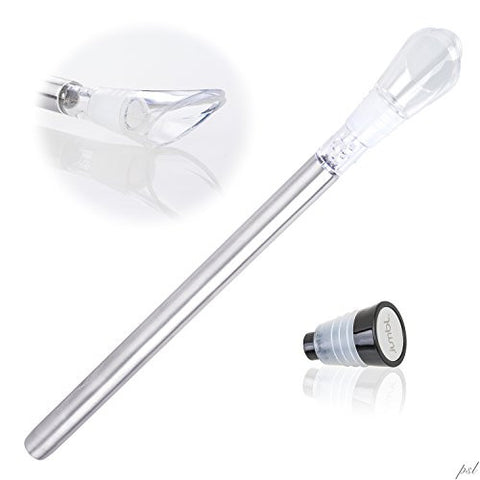 Wine Chiller: Stainless Steel Wine Bottle Cooler - 4 in 1 Wine & Champagne Chiller Stick